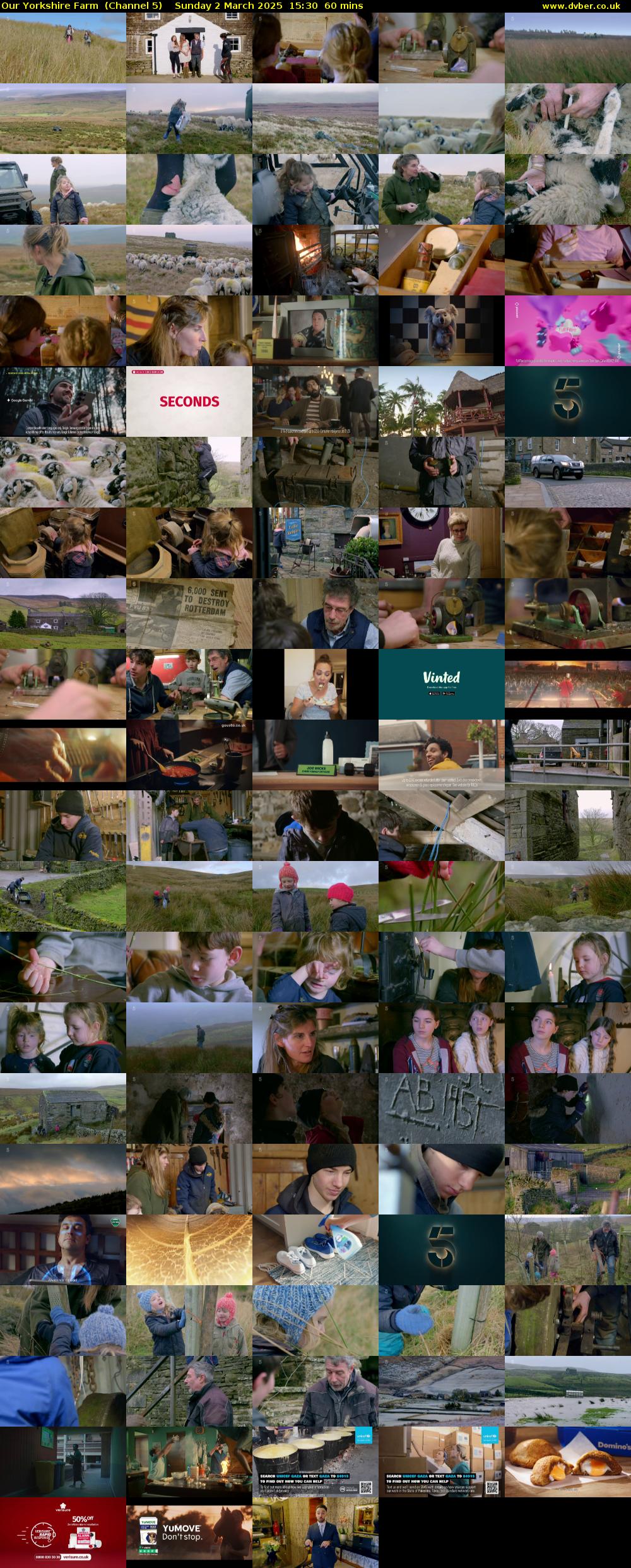 Our Yorkshire Farm  (Channel 5) Sunday 2 March 2025 15:30 - 16:30