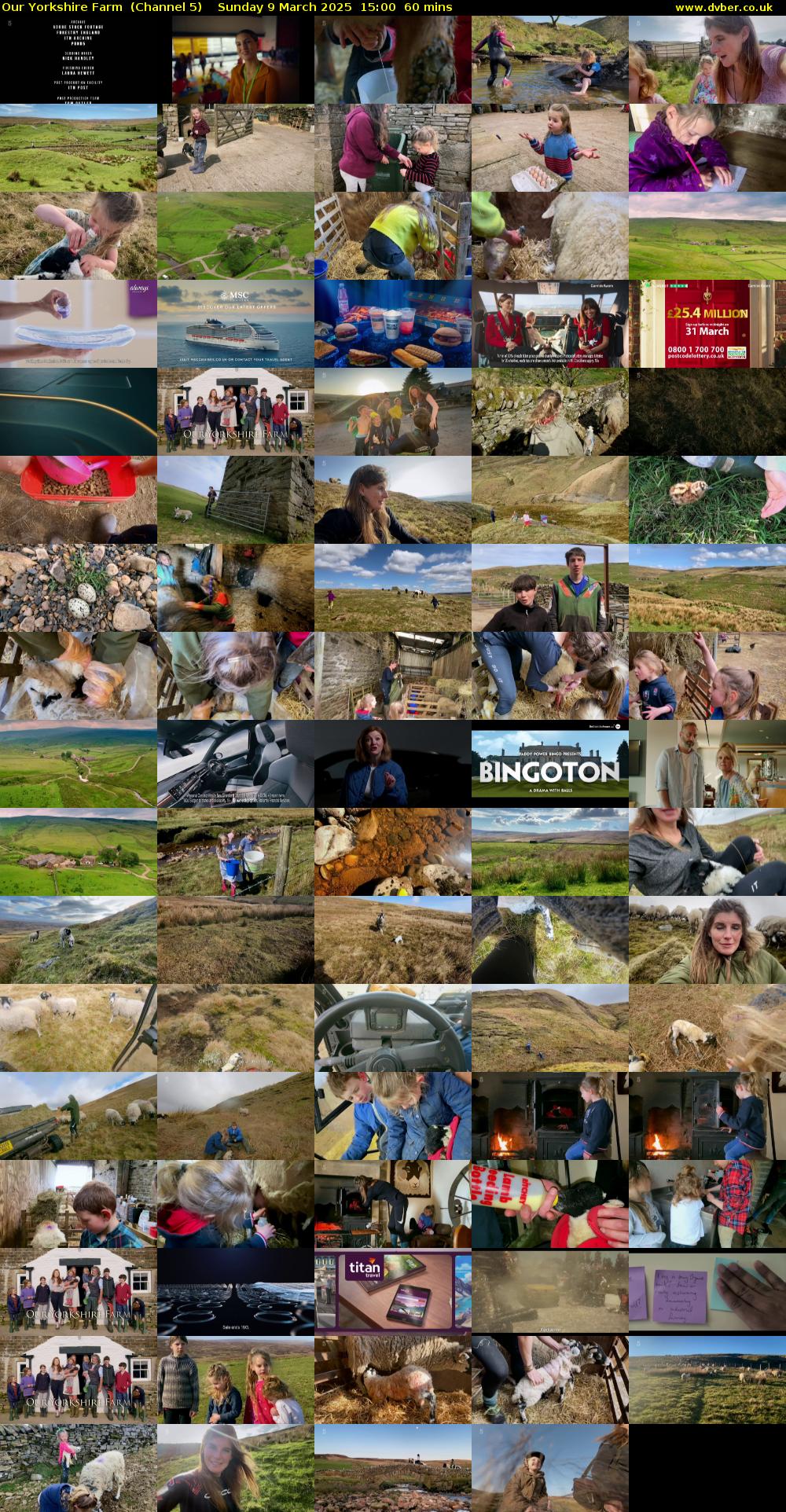 Our Yorkshire Farm  (Channel 5) Sunday 9 March 2025 15:00 - 16:00