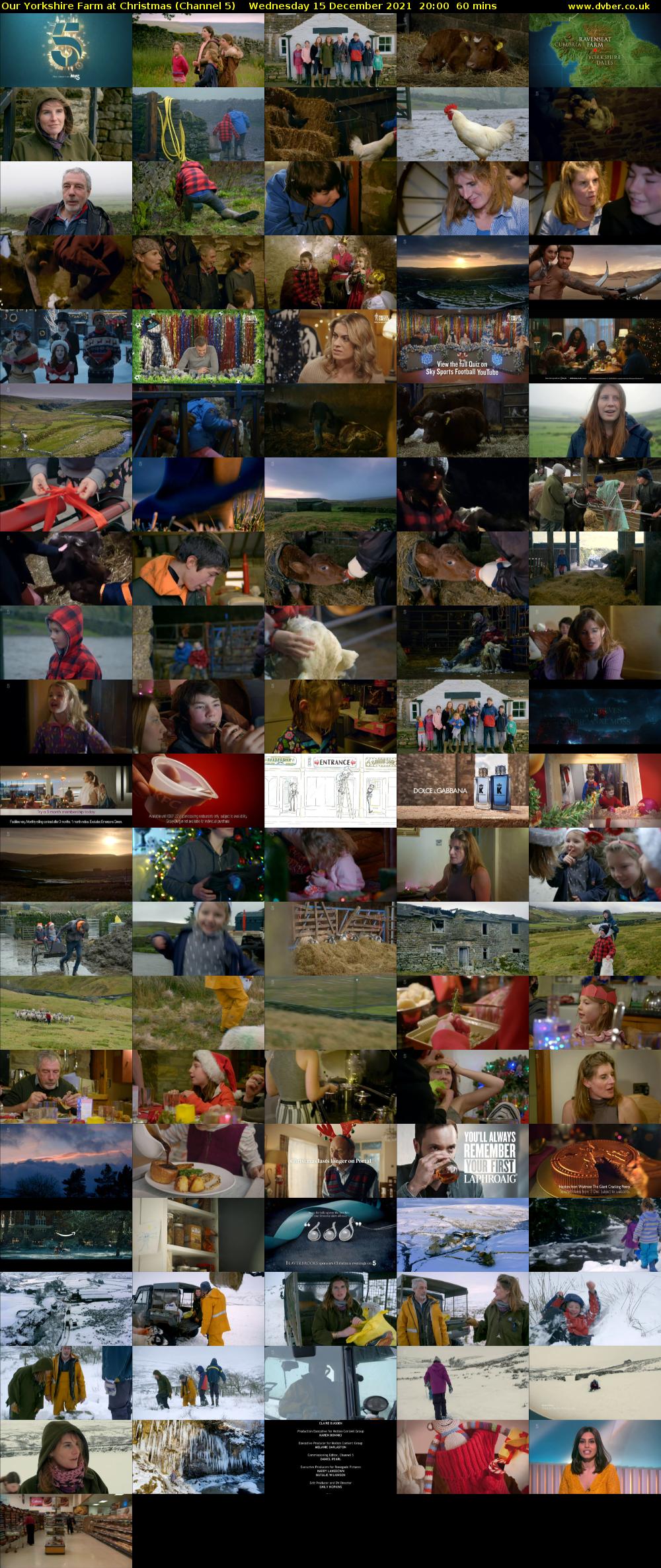 Our Yorkshire Farm at Christmas (Channel 5) Wednesday 15 December 2021 20:00 - 21:00