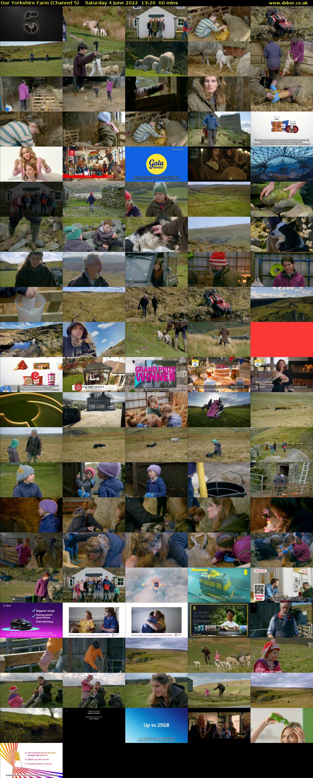 Our Yorkshire Farm (Channel 5) Saturday 4 June 2022 13:20 - 14:20
