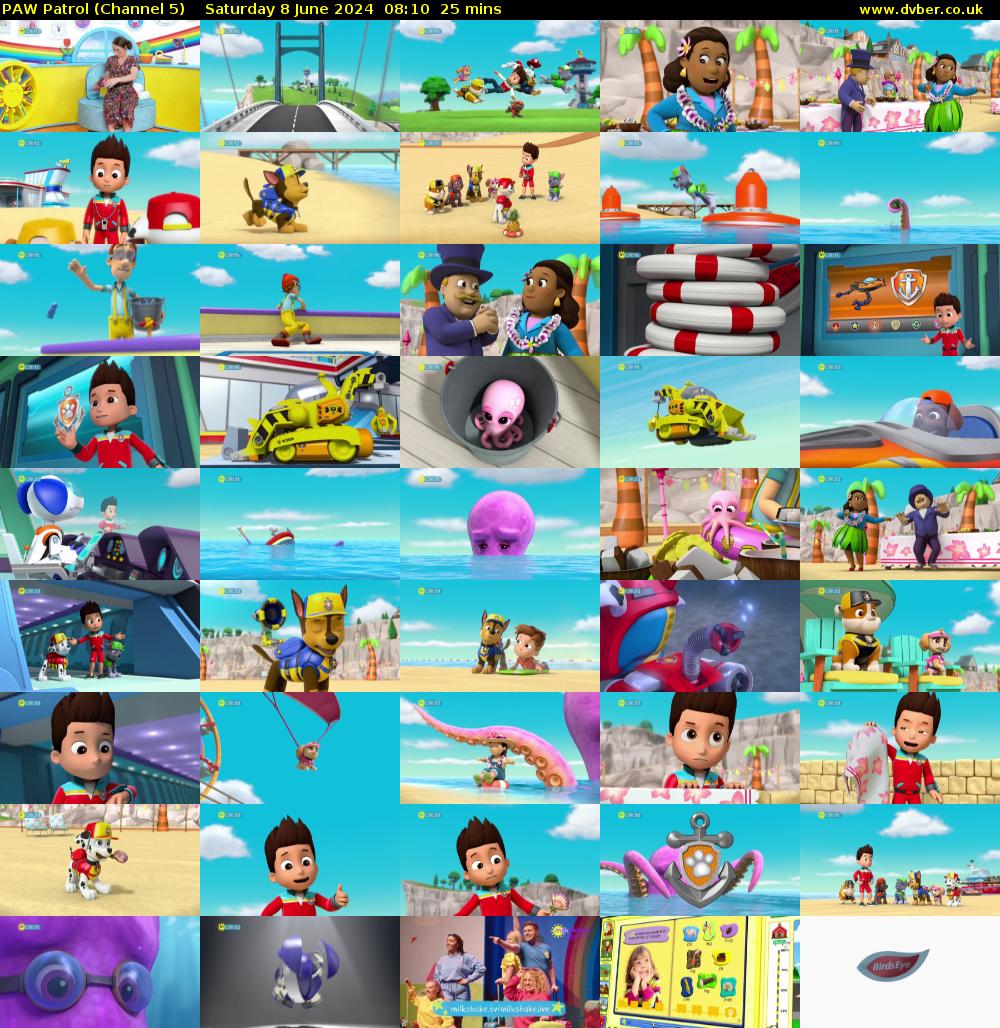PAW Patrol (Channel 5) Saturday 8 June 2024 08:10 - 08:35