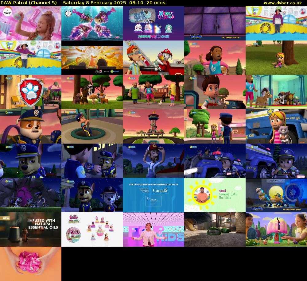 PAW Patrol (Channel 5) Saturday 8 February 2025 08:10 - 08:30