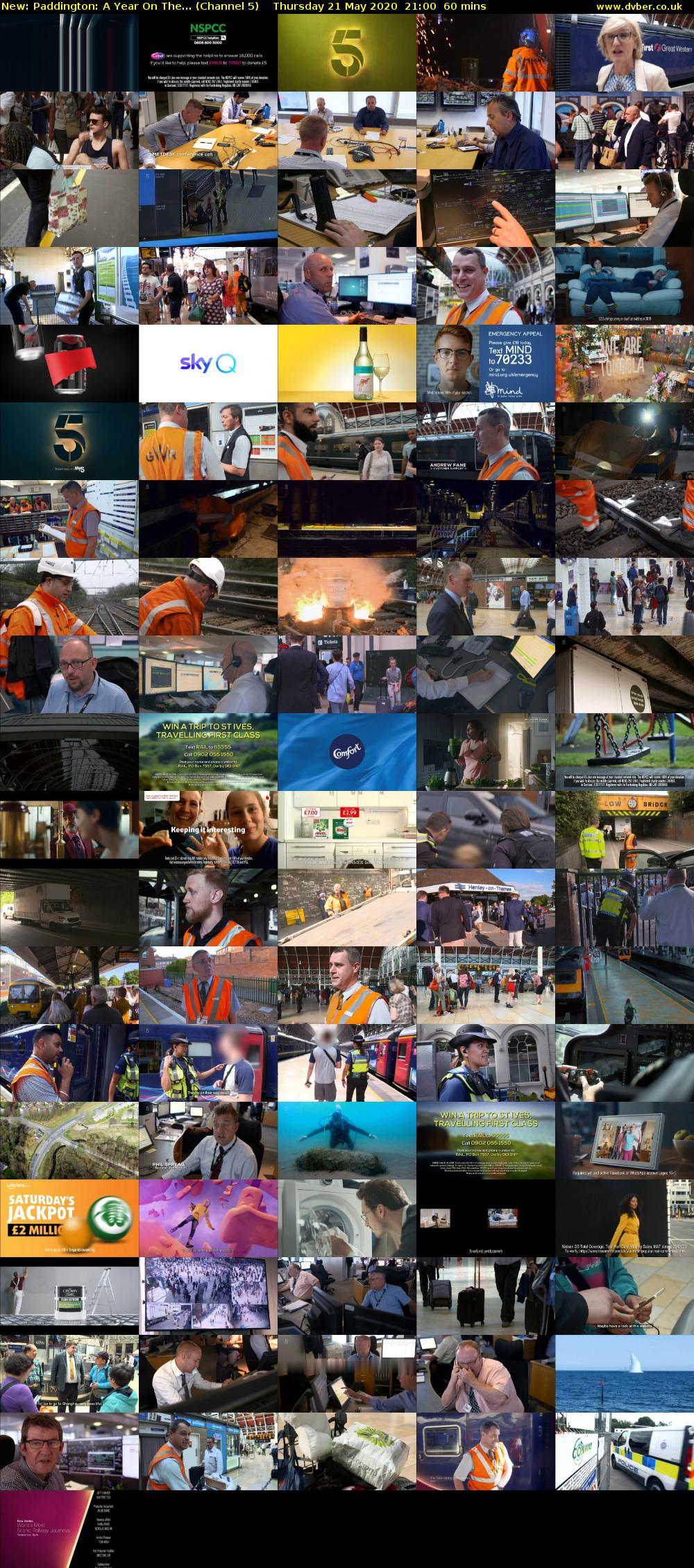 Paddington: A Year On The... (Channel 5) Thursday 21 May 2020 21:00 - 22:00