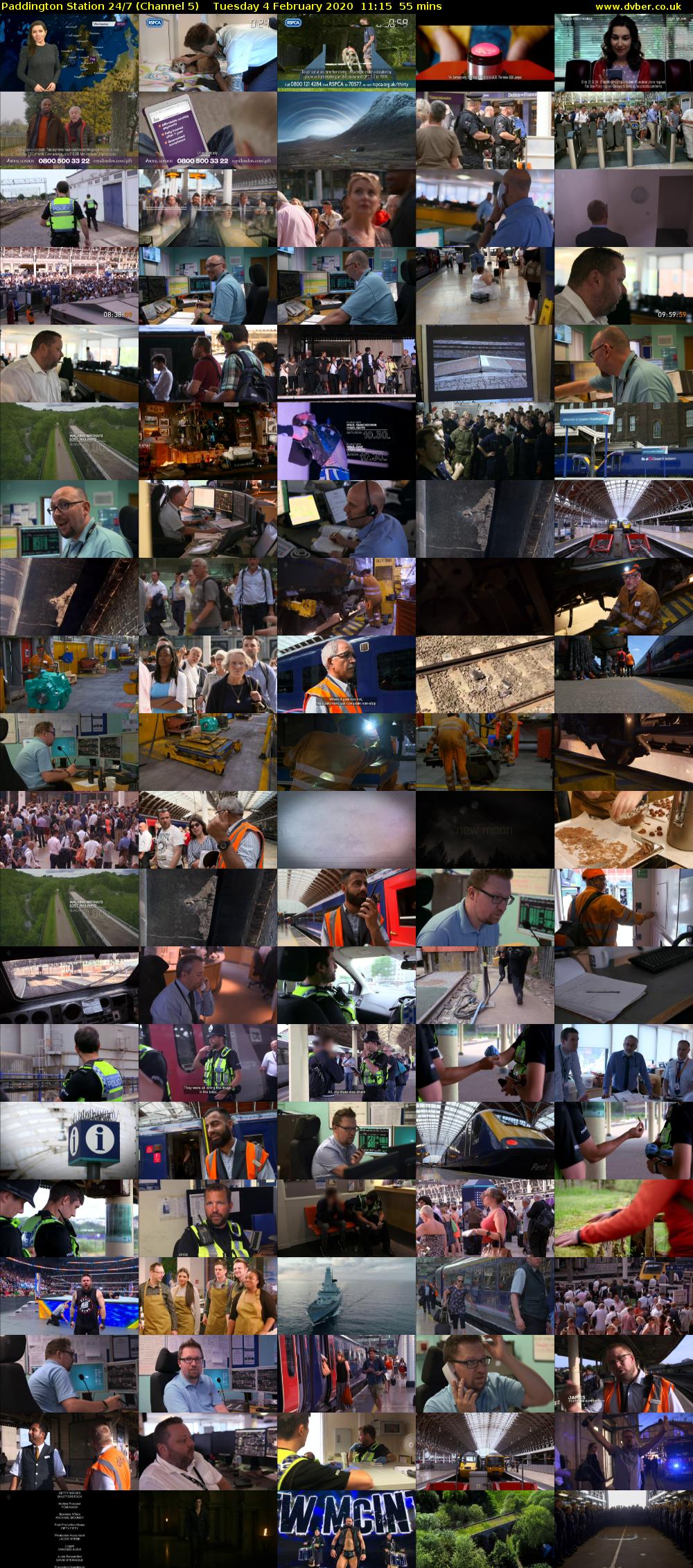Paddington Station 24/7 (Channel 5) Tuesday 4 February 2020 11:15 - 12:10