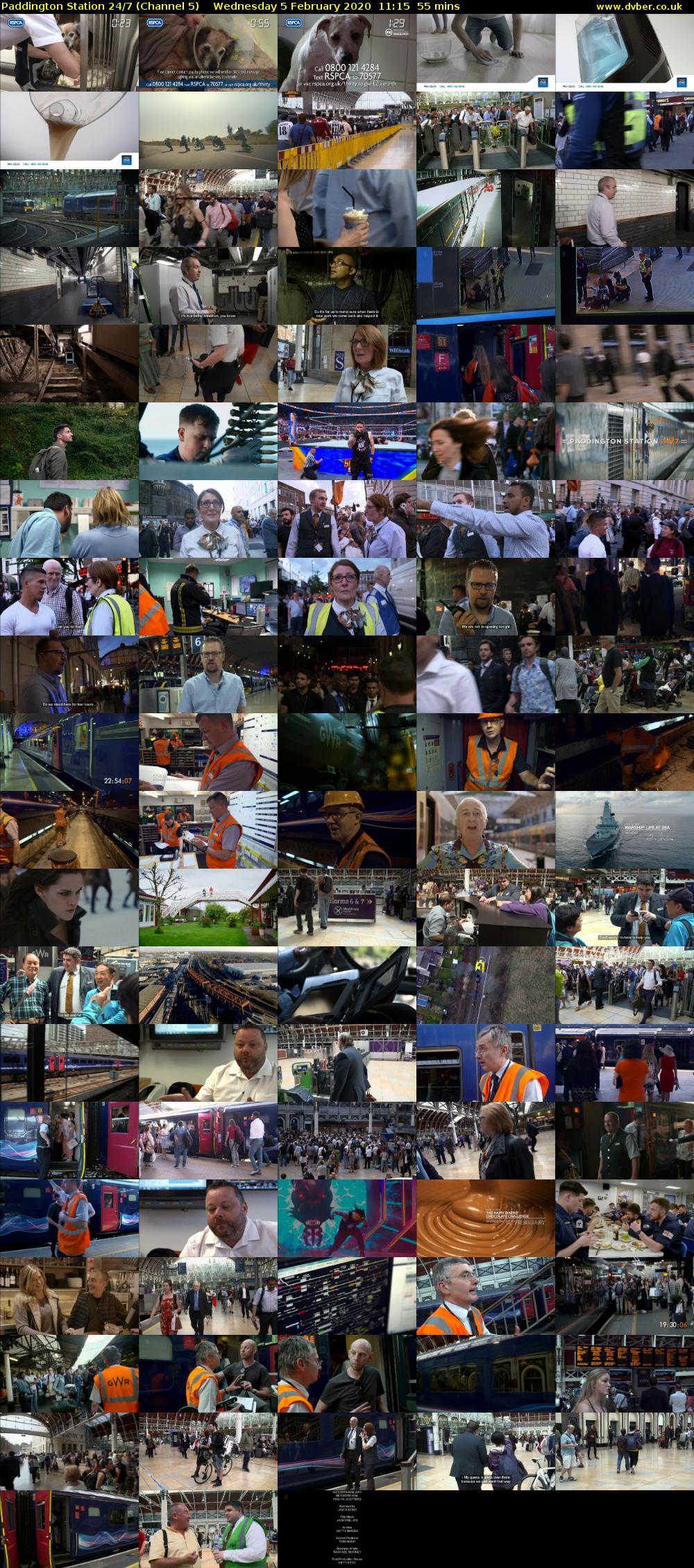 Paddington Station 24/7 (Channel 5) Wednesday 5 February 2020 11:15 - 12:10