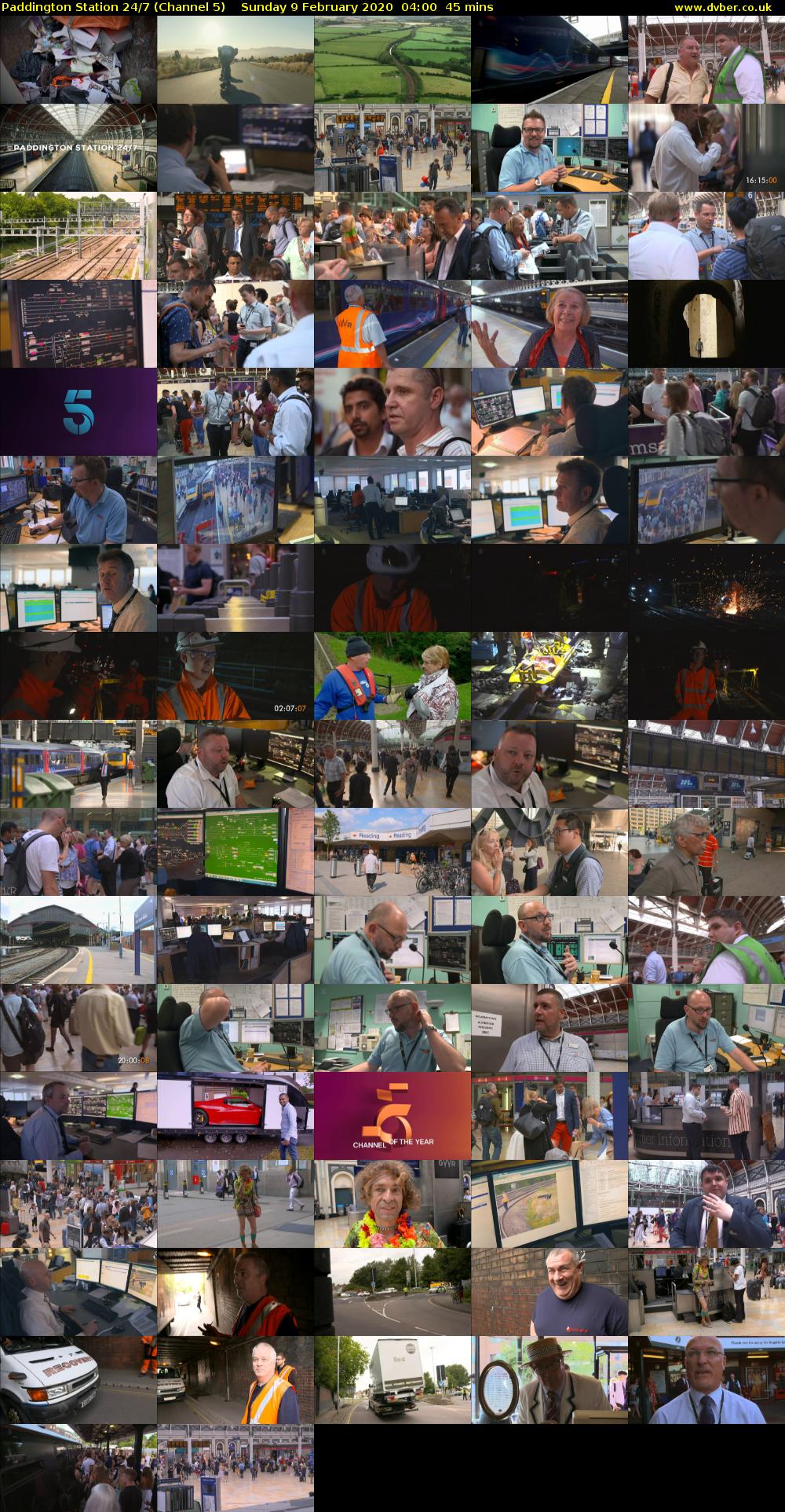 Paddington Station 24/7 (Channel 5) Sunday 9 February 2020 04:00 - 04:45