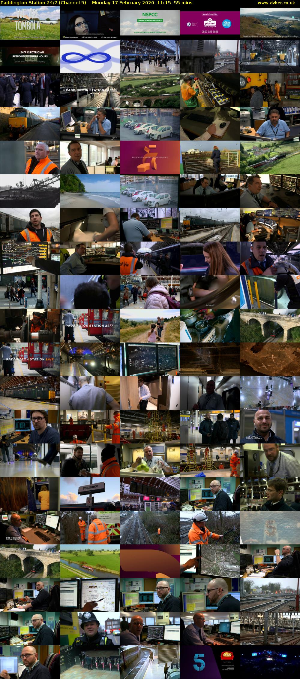 Paddington Station 24/7 (Channel 5) Monday 17 February 2020 11:15 - 12:10