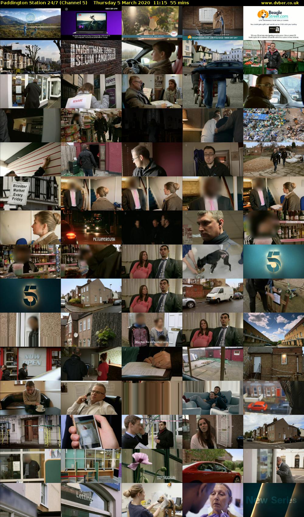 Paddington Station 24/7 (Channel 5) Thursday 5 March 2020 11:15 - 12:10