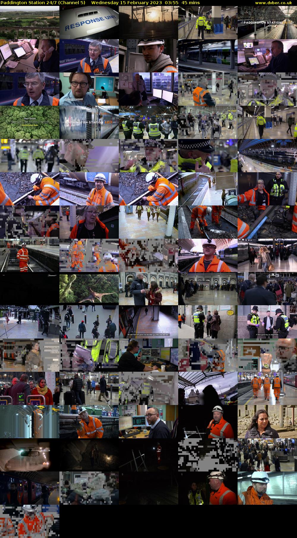 Paddington Station 24/7 (Channel 5) Wednesday 15 February 2023 03:55 - 04:40