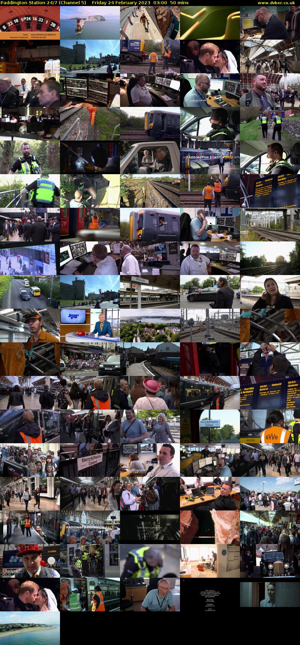 Paddington Station 24/7 (Channel 5) Friday 24 February 2023 03:00 - 03:50
