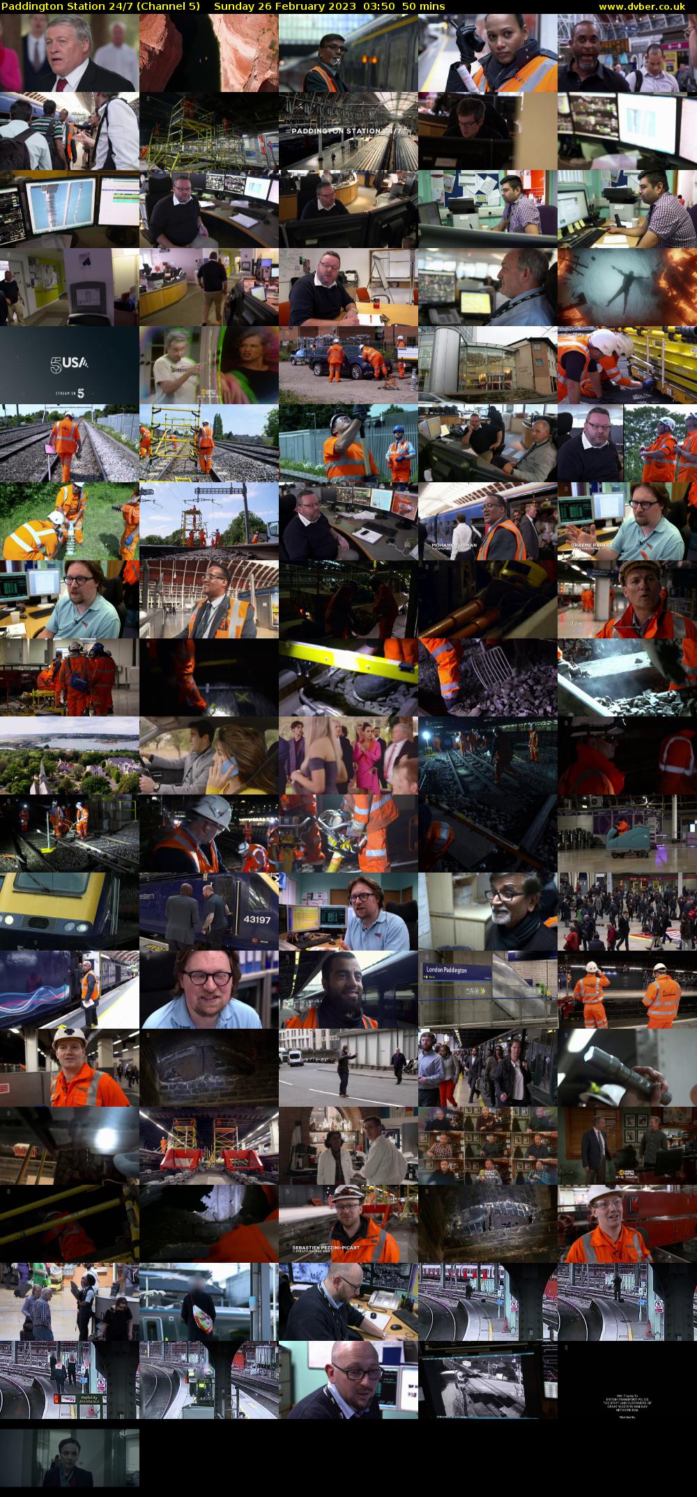 Paddington Station 24/7 (Channel 5) Sunday 26 February 2023 03:50 - 04:40