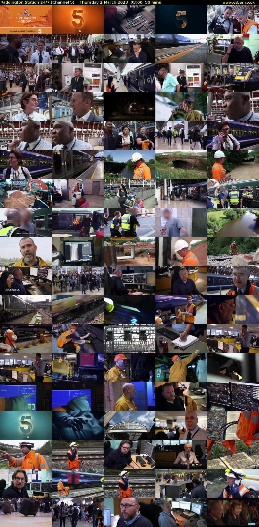 Paddington Station 24/7 (Channel 5) Thursday 2 March 2023 03:00 - 03:50