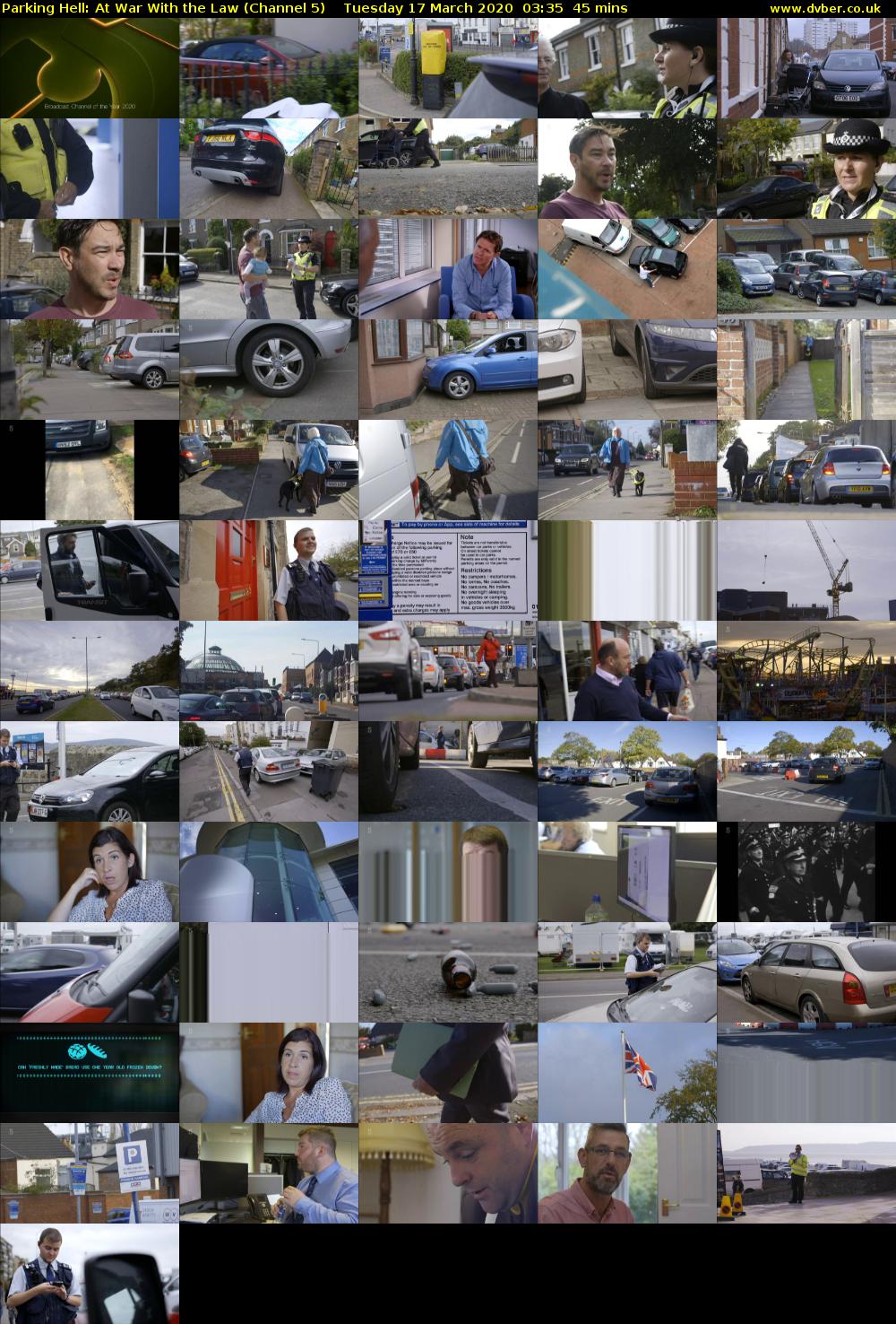 Parking Hell: At War With the Law (Channel 5) Tuesday 17 March 2020 03:35 - 04:20