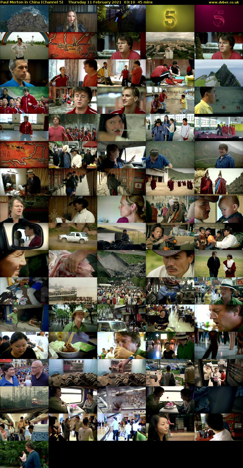 Paul Merton in China (Channel 5) Thursday 11 February 2021 03:10 - 03:55