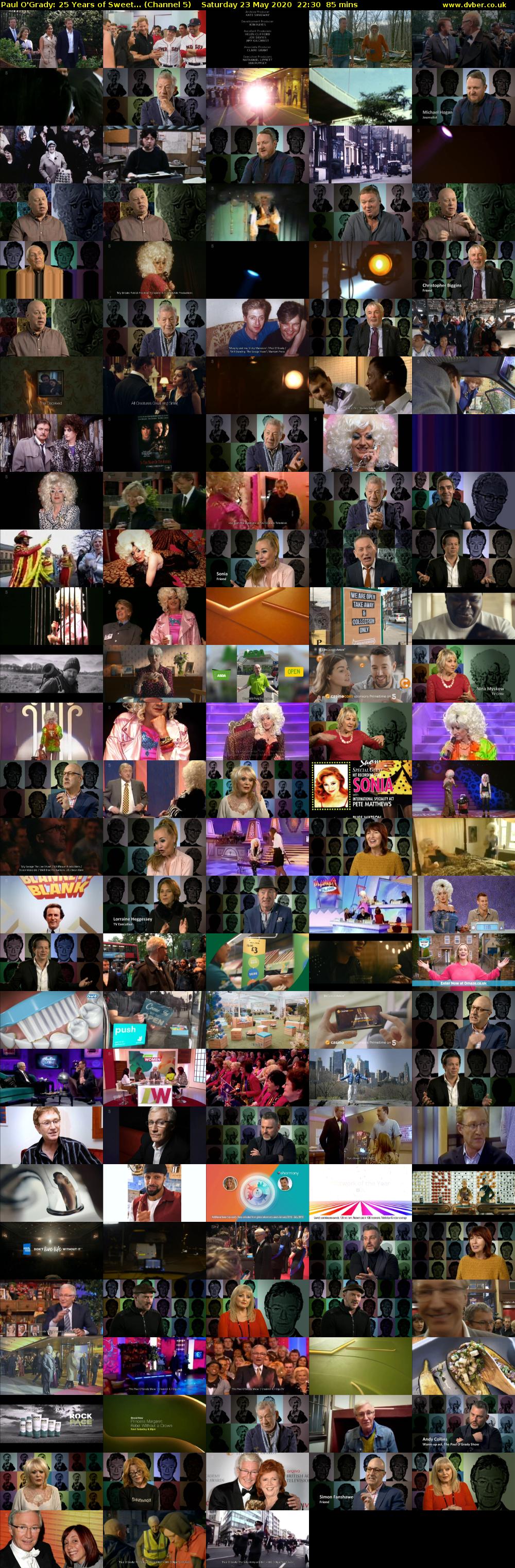 Paul O'Grady: 25 Years of Sweet... (Channel 5) Saturday 23 May 2020 22:30 - 23:55