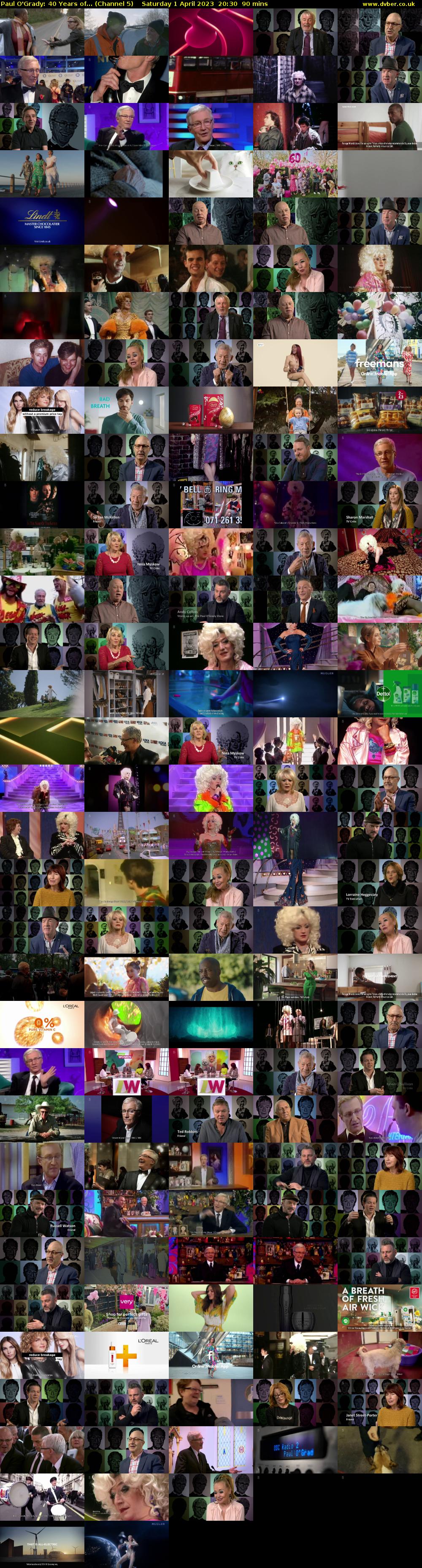 Paul O'Grady: 40 Years of... (Channel 5) Saturday 1 April 2023 20:30 - 22:00