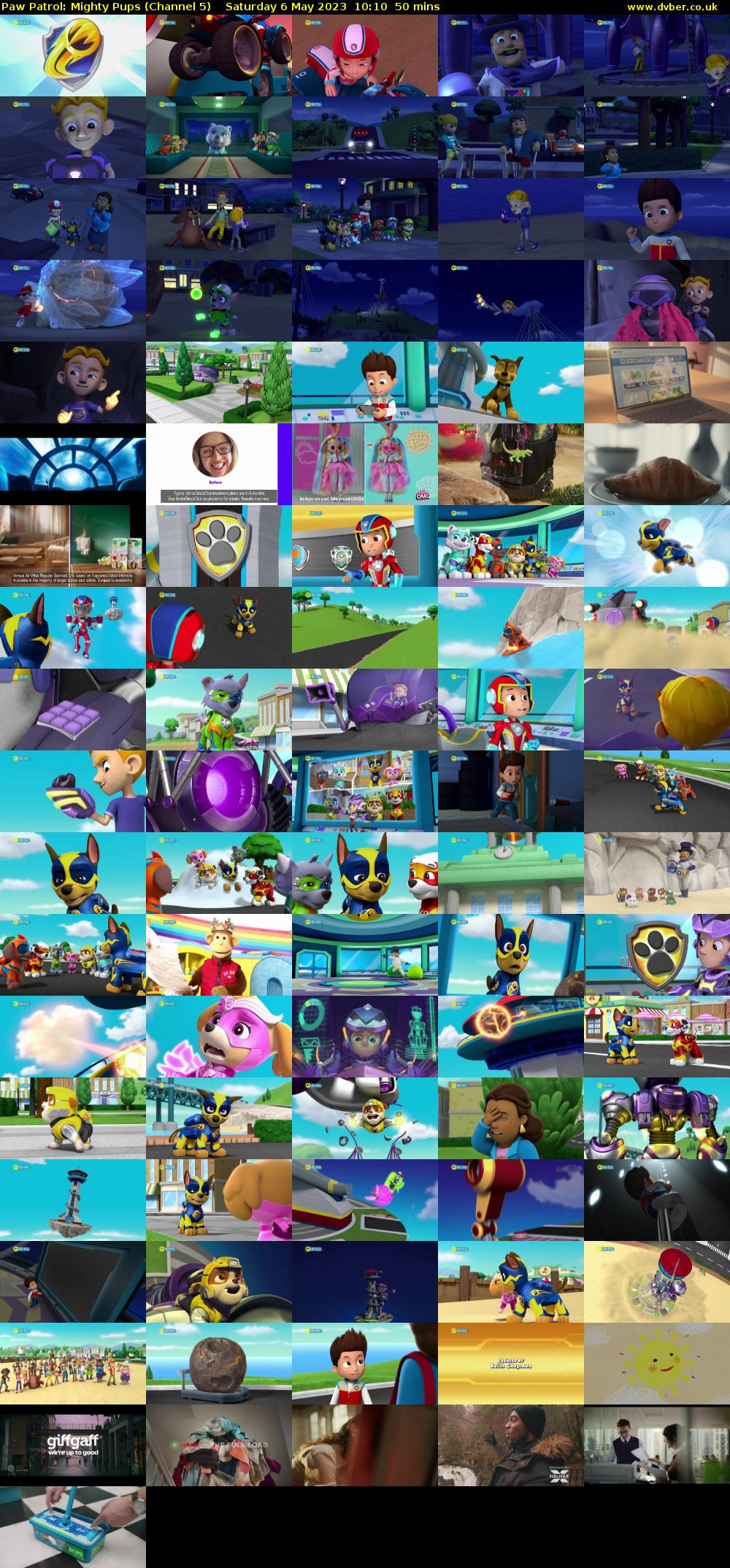 Paw Patrol: Mighty Pups (Channel 5) Saturday 6 May 2023 10:10 - 11:00