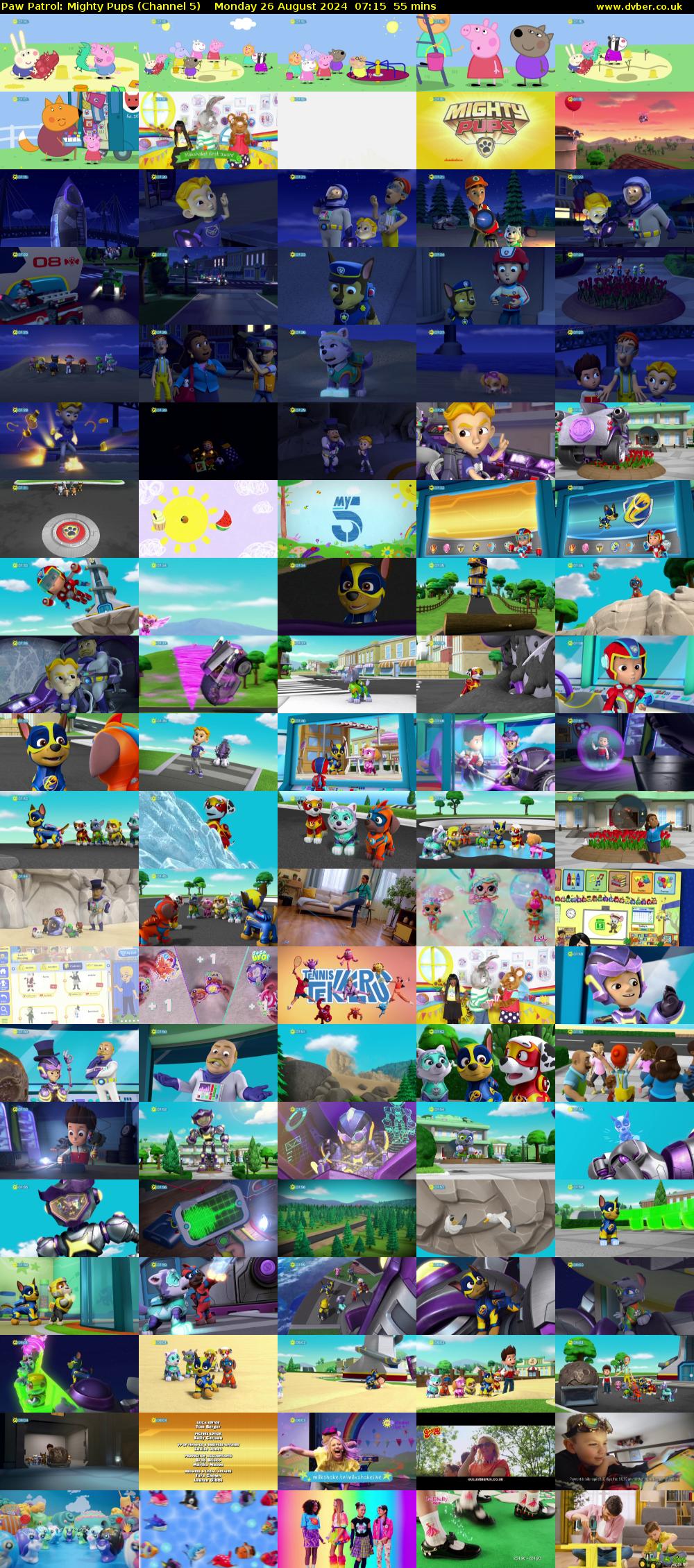 Paw Patrol: Mighty Pups (Channel 5) Monday 26 August 2024 07:15 - 08:10