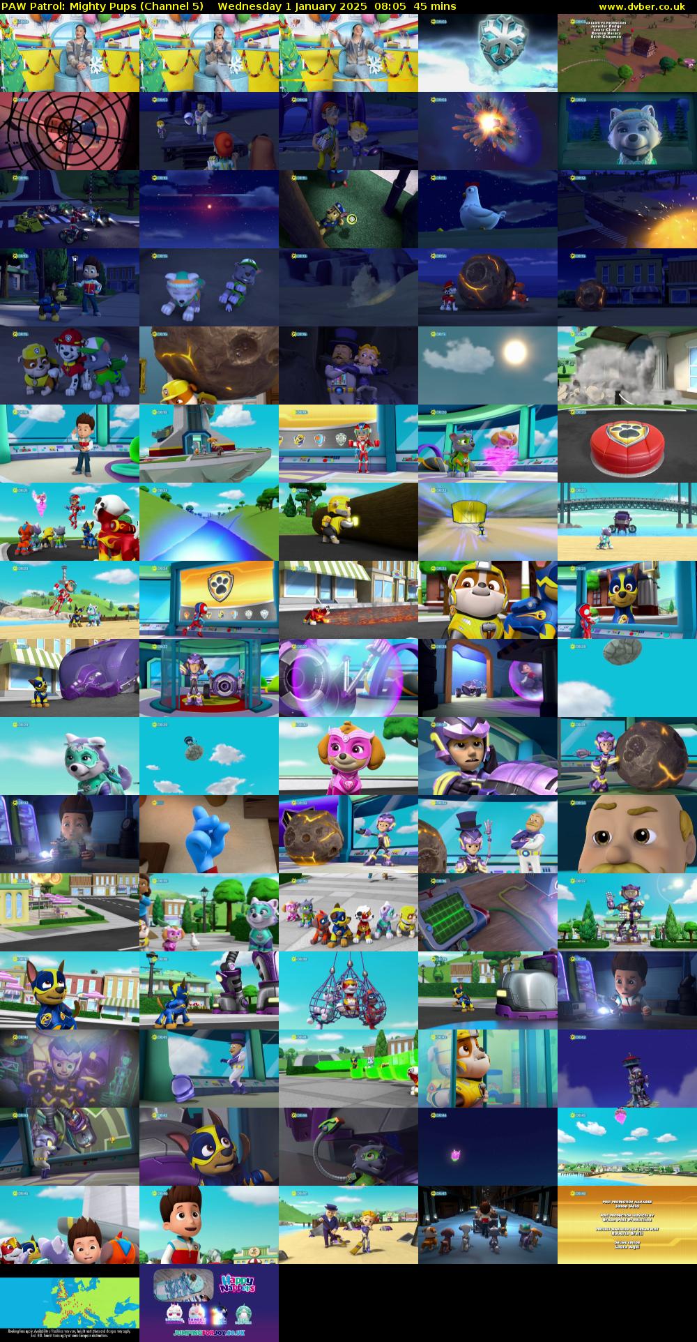 Paw Patrol: Mighty Pups (Channel 5) Wednesday 1 January 2025 08:05 - 08:50