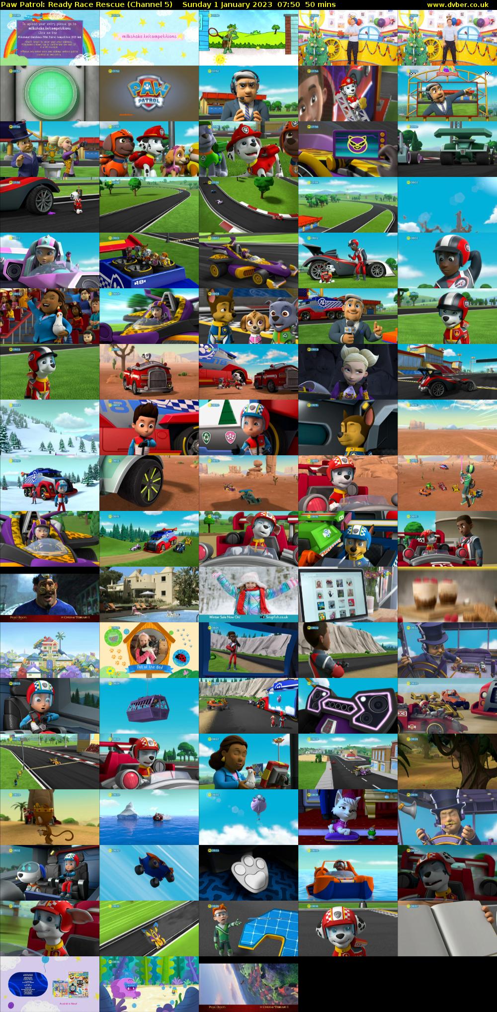 Paw Patrol: Ready Race Rescue (Channel 5) Sunday 1 January 2023 07:50 - 08:40