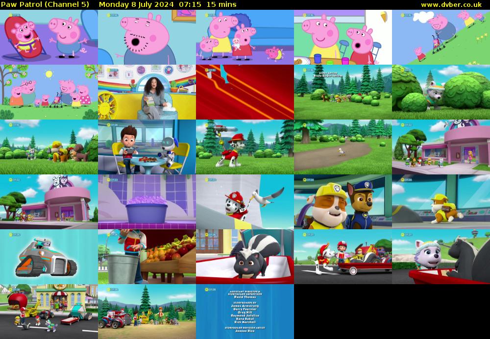 Paw Patrol (Channel 5) Monday 8 July 2024 07:15 - 07:30