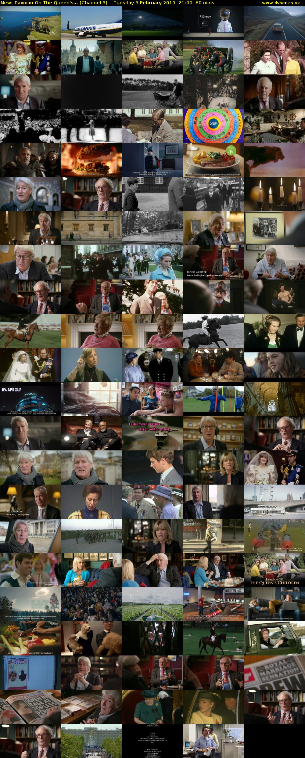 Paxman On The Queen's... (Channel 5) Tuesday 5 February 2019 21:00 - 22:00