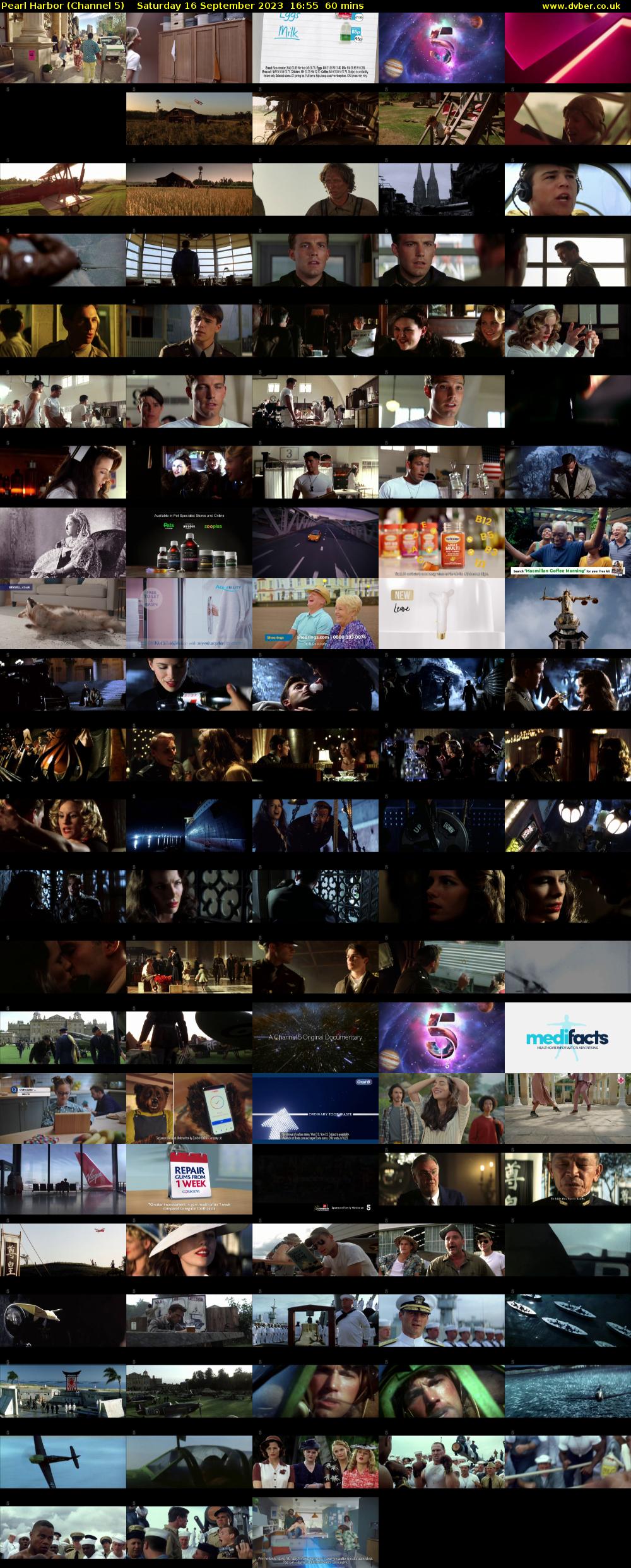 Pearl Harbor (Channel 5) Saturday 16 September 2023 16:55 - 17:55