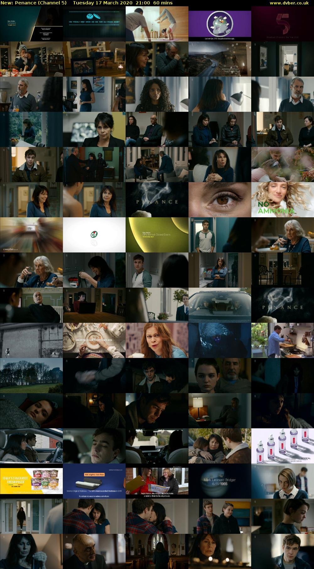 Penance (Channel 5) Tuesday 17 March 2020 21:00 - 22:00