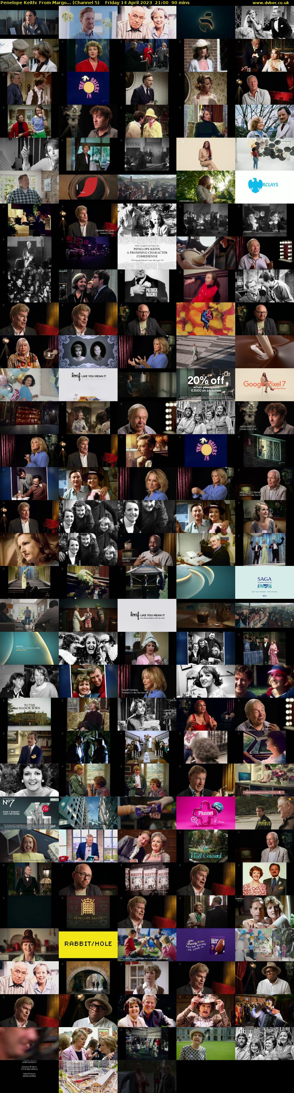 Penelope Keith: From Margo... (Channel 5) Friday 14 April 2023 21:00 - 22:30