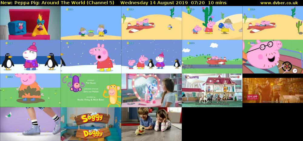 Peppa Pig: Around The World (Channel 5) Wednesday 14 August 2019 07:20 - 07:30