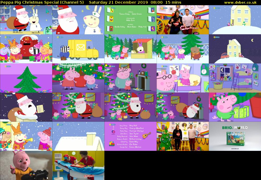 Peppa Pig Christmas Special (Channel 5) Saturday 21 December 2019 08:00 - 08:15