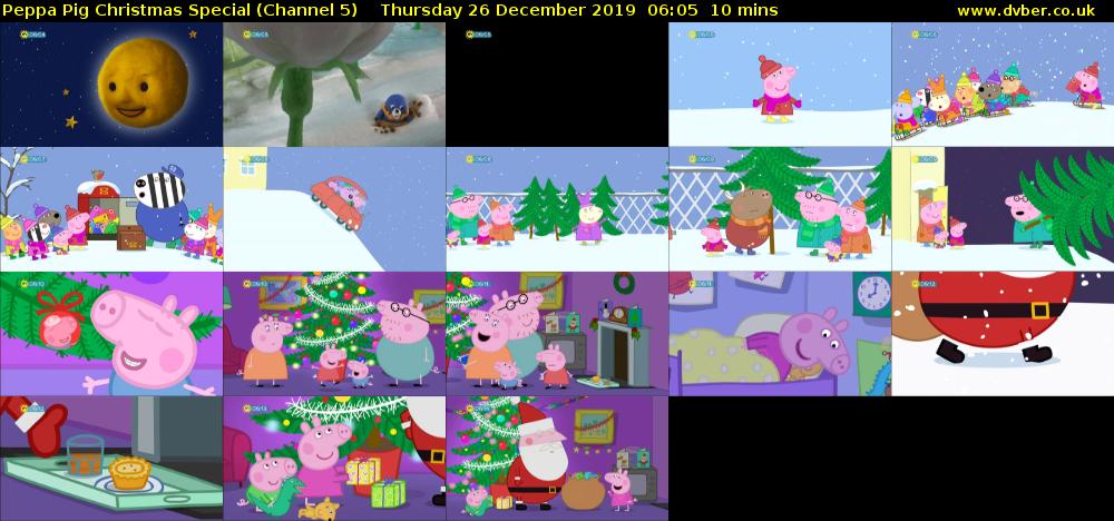 Peppa Pig Christmas Special (Channel 5) Thursday 26 December 2019 06:05 - 06:15