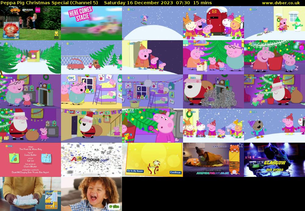Peppa Pig Christmas Special (Channel 5) Saturday 16 December 2023 07:30 - 07:45