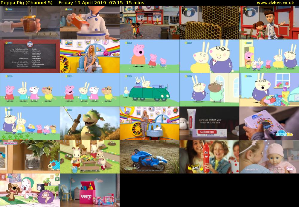 Peppa Pig (Channel 5) Friday 19 April 2019 07:15 - 07:30