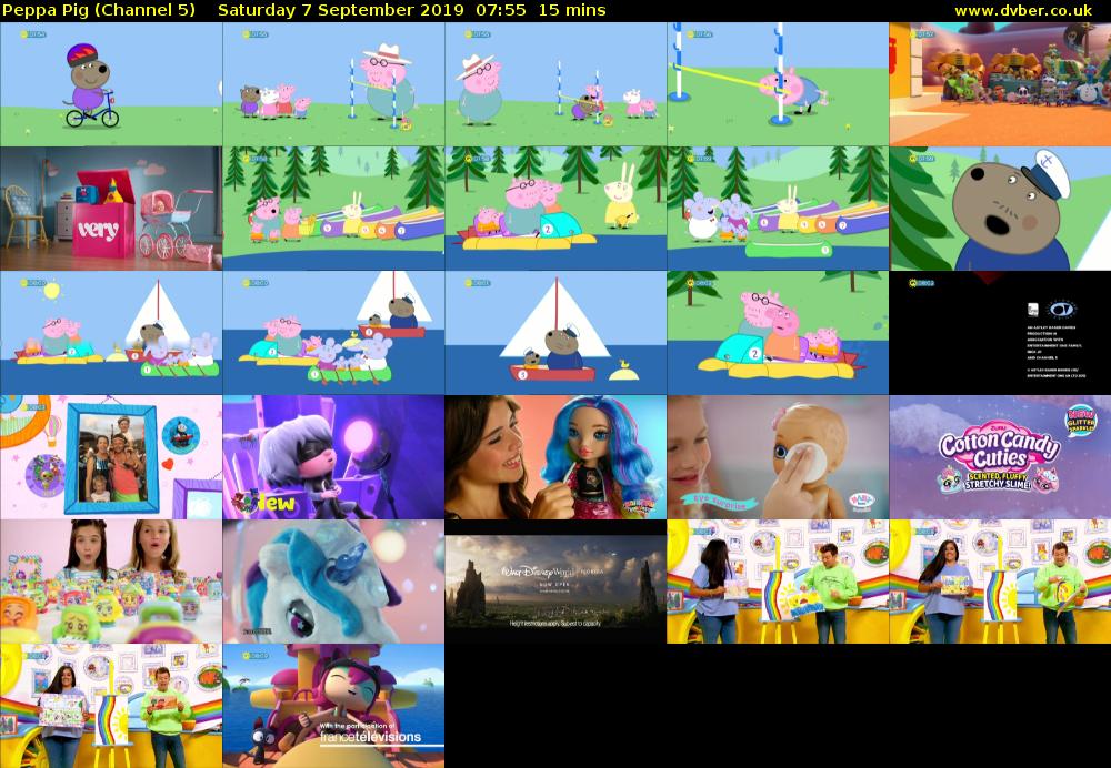 Peppa Pig (Channel 5) Saturday 7 September 2019 07:55 - 08:10
