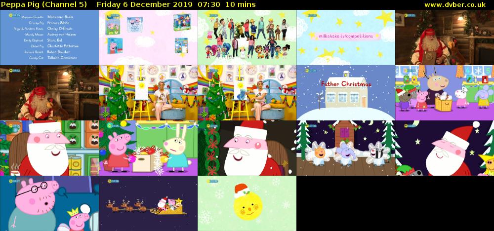 Peppa Pig (Channel 5) Friday 6 December 2019 07:30 - 07:40