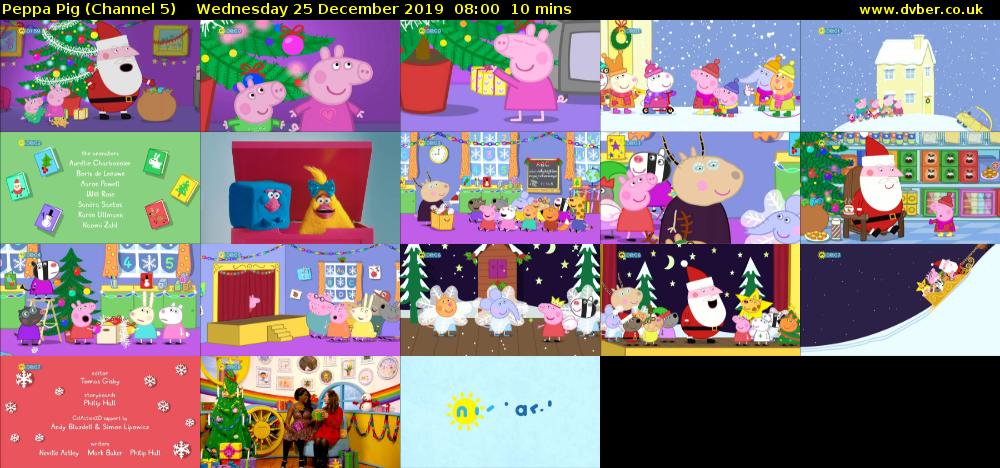 Peppa Pig (Channel 5) Wednesday 25 December 2019 08:00 - 08:10