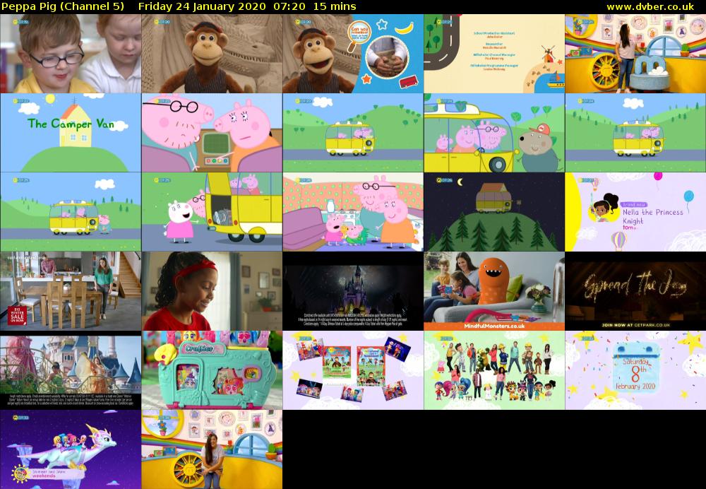 Peppa Pig (Channel 5) Friday 24 January 2020 07:20 - 07:35