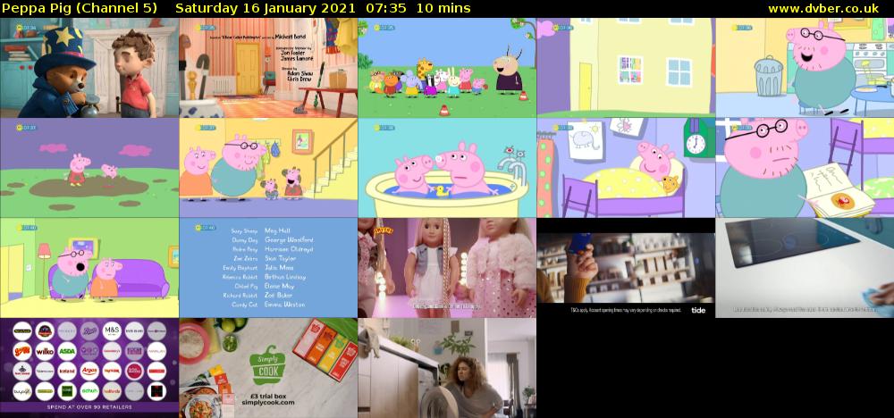 Peppa Pig (Channel 5) Saturday 16 January 2021 07:35 - 07:45
