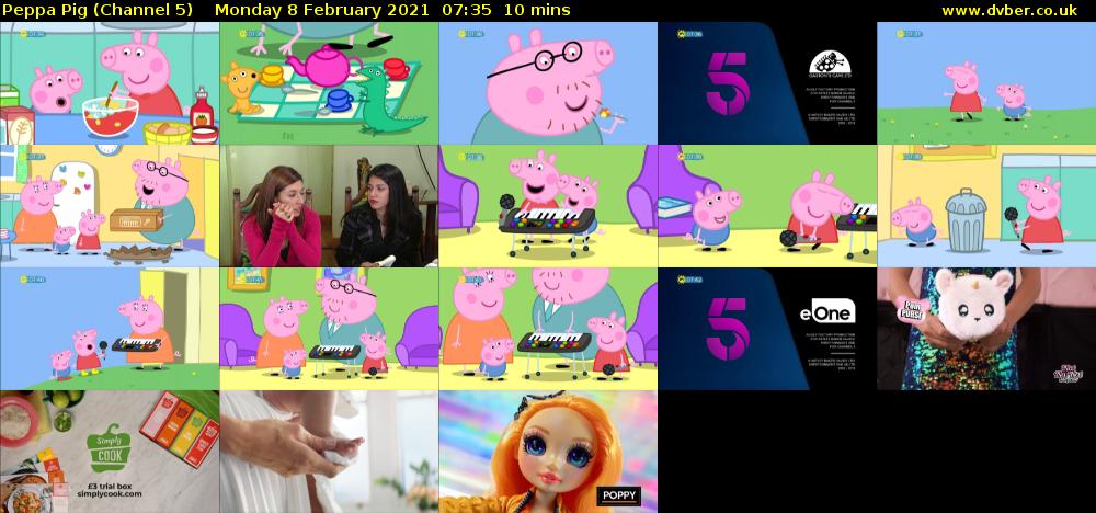 Peppa Pig (Channel 5) Monday 8 February 2021 07:35 - 07:45