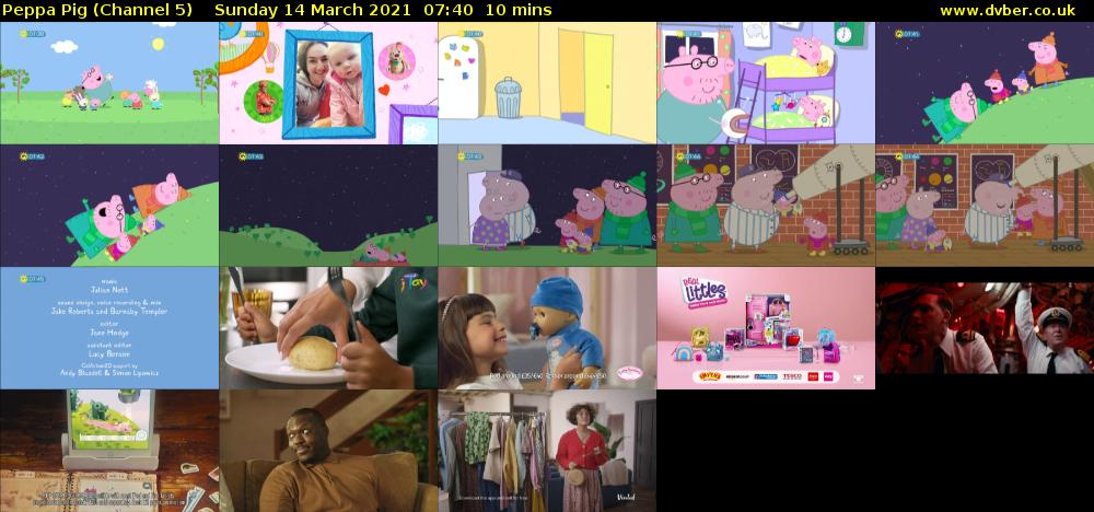 Peppa Pig (Channel 5) Sunday 14 March 2021 07:40 - 07:50