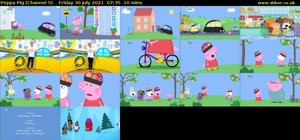 Peppa Pig (Channel 5) Friday 30 July 2021 07:35 - 07:45