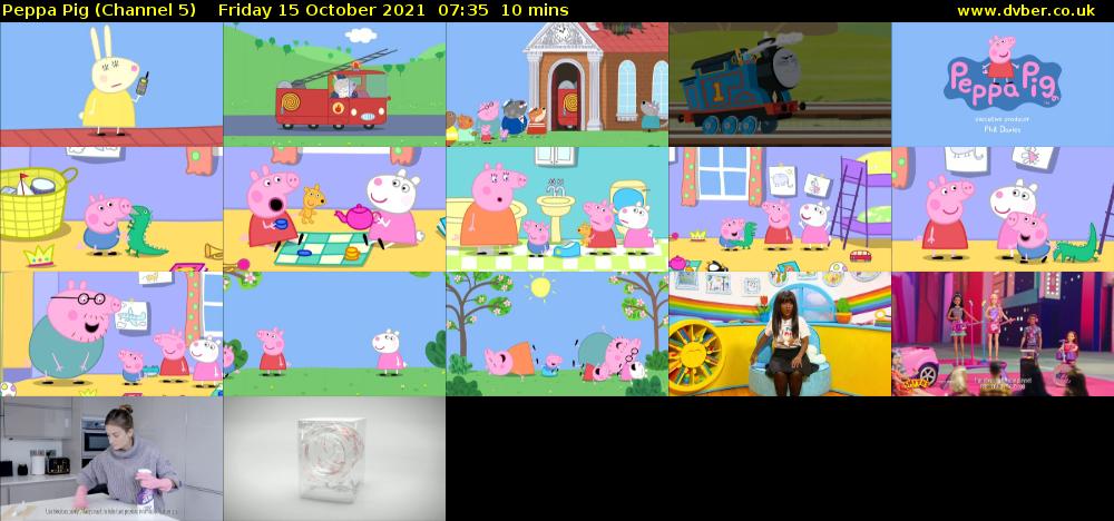 Peppa Pig (Channel 5) Friday 15 October 2021 07:35 - 07:45
