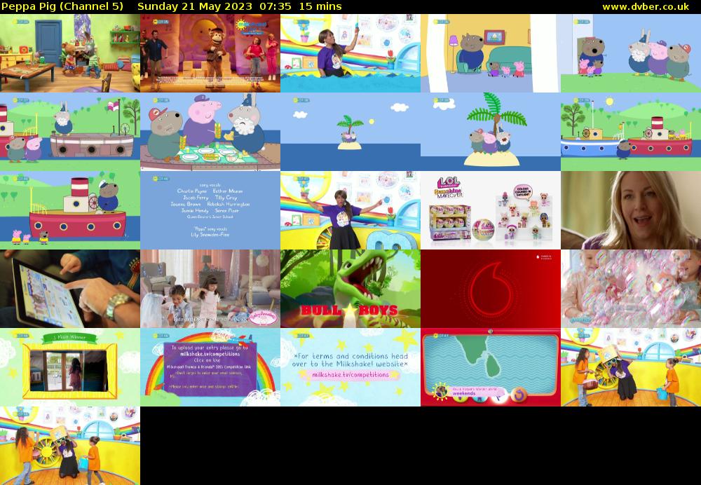 Peppa Pig (Channel 5) Sunday 21 May 2023 07:35 - 07:50