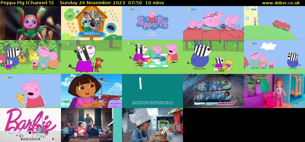 Peppa Pig (Channel 5) Sunday 26 November 2023 07:50 - 08:00