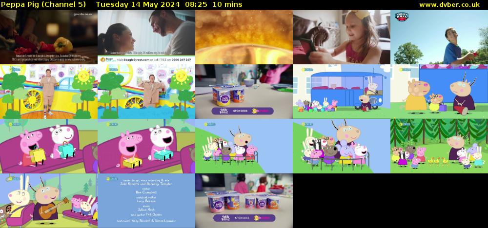 Peppa Pig (Channel 5) Tuesday 14 May 2024 08:25 - 08:35