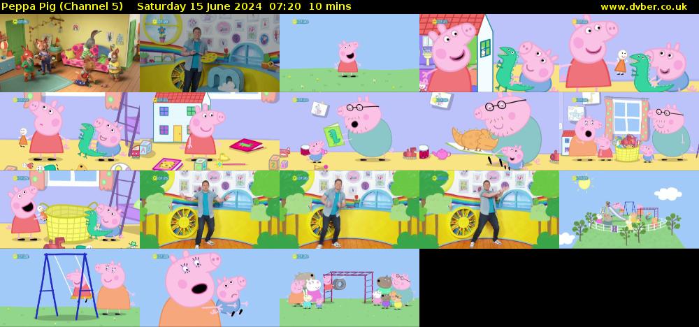 Peppa Pig (Channel 5) Saturday 15 June 2024 07:20 - 07:30