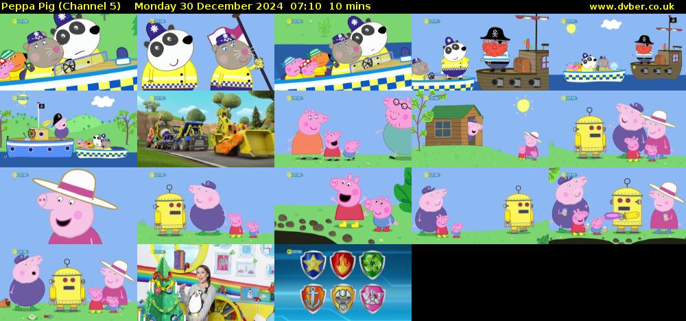 Peppa Pig (Channel 5) Monday 30 December 2024 07:10 - 07:20