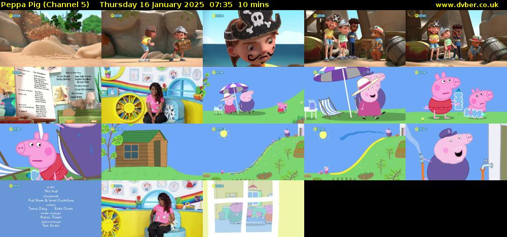 Peppa Pig (Channel 5) Thursday 16 January 2025 07:35 - 07:45
