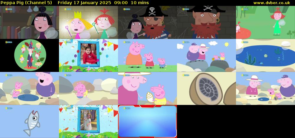Peppa Pig (Channel 5) Friday 17 January 2025 09:00 - 09:10